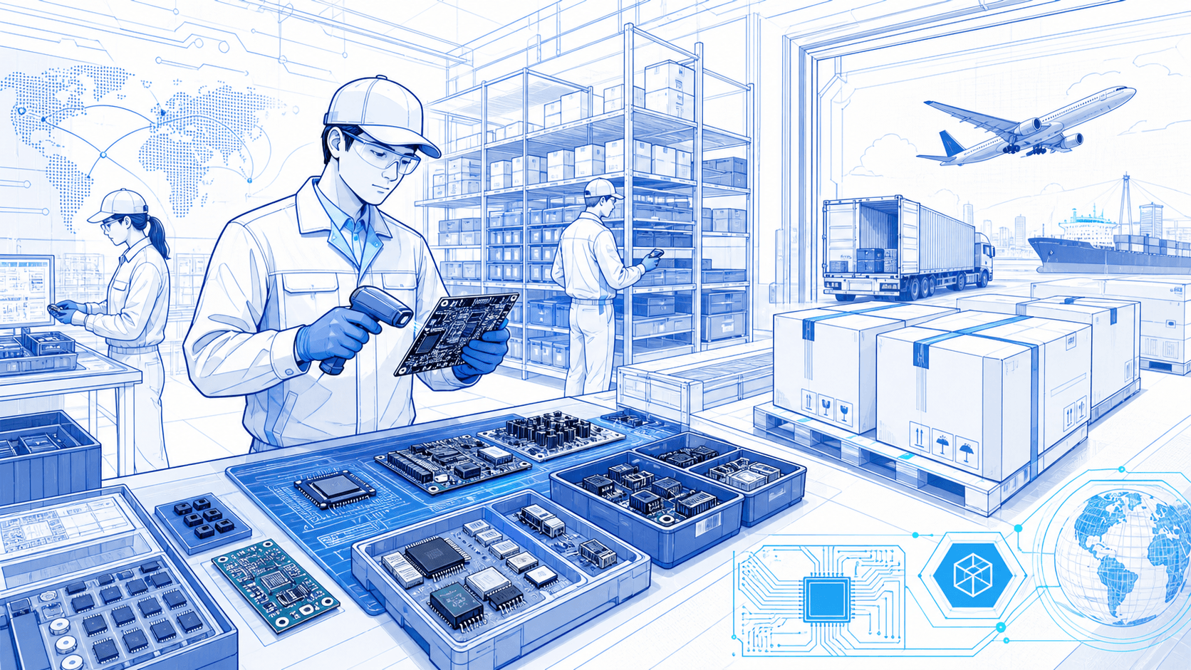 Electronics & Spare Parts industry logistics